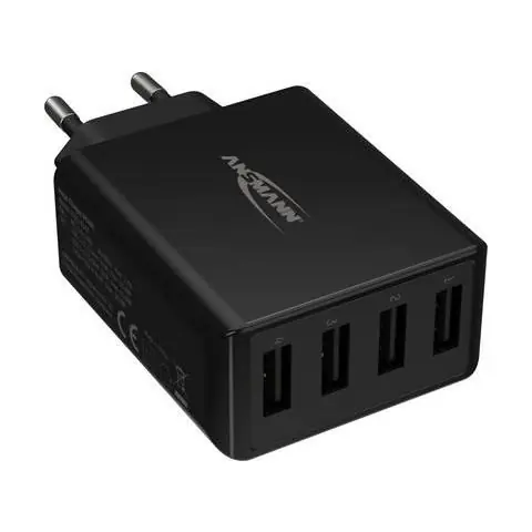 Expressleverans Ansmann HC430 svart USB-laddare